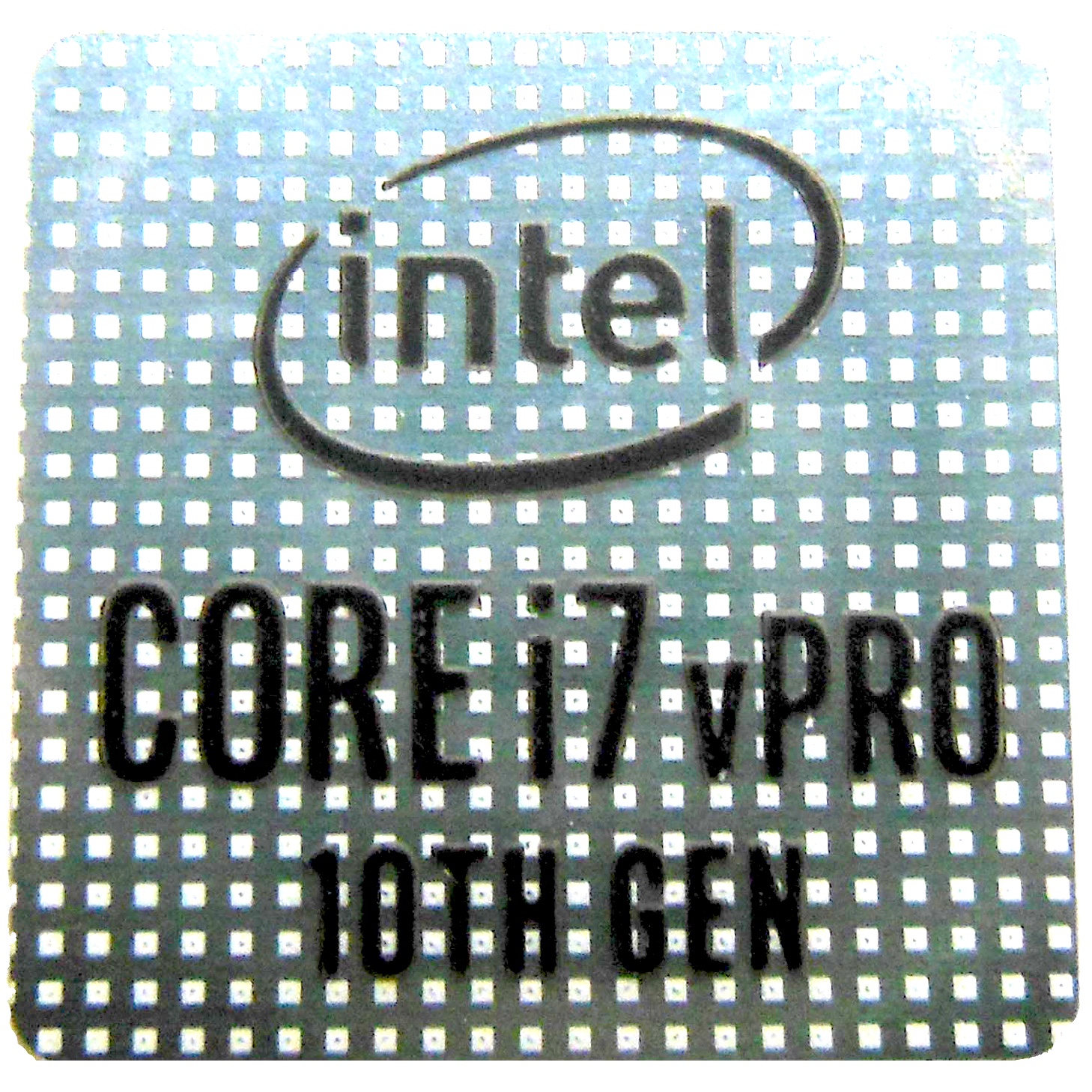 第10世代 vPro i7 CPUシール