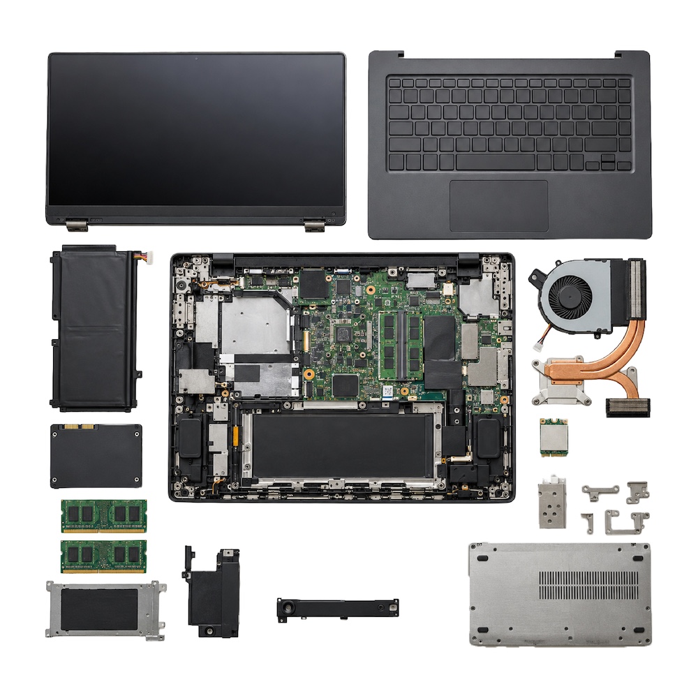 分解されたPC
